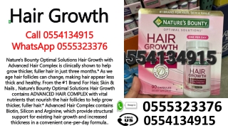 Nature's Bounty Optimal Solutions Hair Growth Capsules