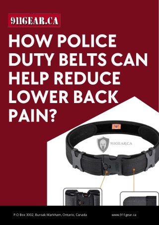 Professional Police Duty Belts – Built for Performance
