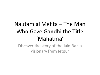 Nautamlal Mehta