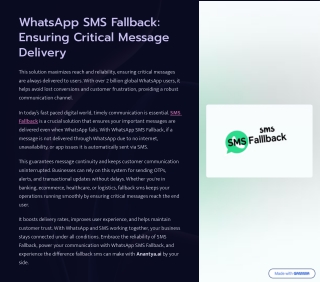 Secure Reliable Messaging With SMS Fallback Integration Today