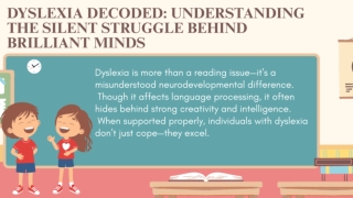 Dyslexia Decoded: Understanding the Silent Struggle Behind Brilliant Minds