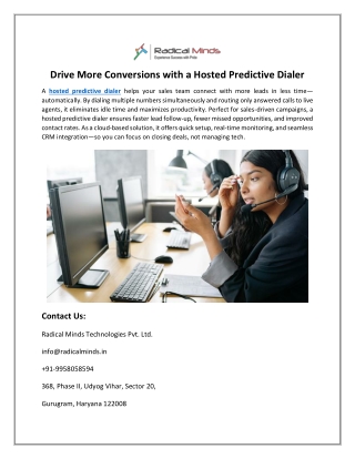 Hosted Predictive Dialer for Remote & Hybrid Call Center Teams