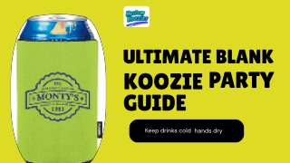 Affordable Blank Koozies for DIY Parties and Custom Projects
