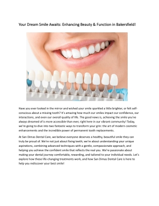 Cosmetic Dentistry Bakersfield