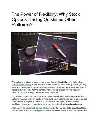 The Power of Flexibility: Why Stock  Options Trading Outshines Other  Platforms?