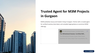 Trusted-Agent-for-M3M-Projects-in-Gurgaon