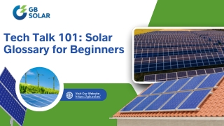 Tech Talk 101 Solar Glossary for Beginners