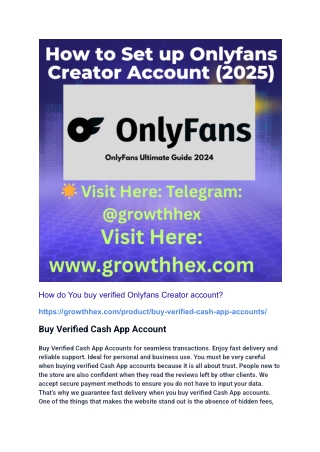 Top USA IP Best Website To Buy Verified Only Fans Creator Account in This 2025