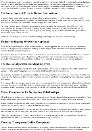 How Webwolves Maps Trust Through Structure