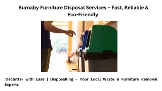 Burnaby' furniture disposal