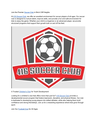 416 Soccer Club