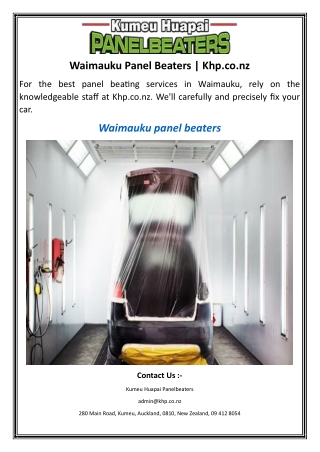 Waimauku Panel Beaters.Khp.co.nz