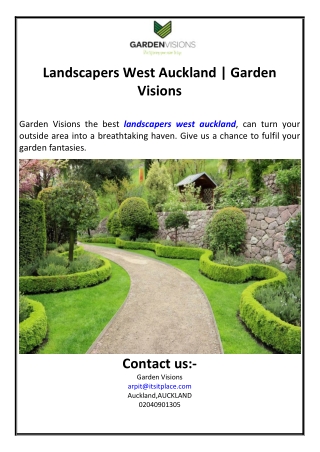Landscapers West Auckland | Garden Visions