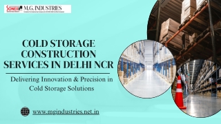 Cold Storage Construction Services in Delhi NCR