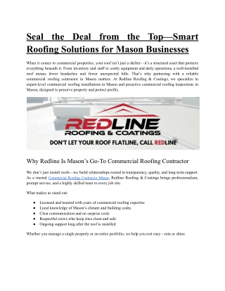 Redline Roofing & Coatings PDF