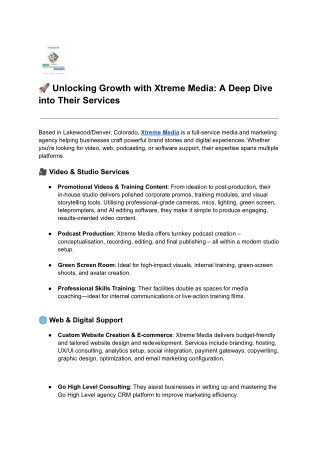 An Affordable, Full-Service Media Agency