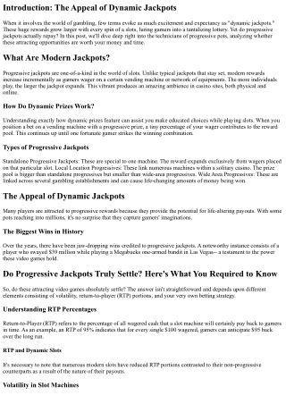 Do Progressive Jackpots Actually Repay? Right here's What You Need to Know