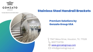 Premium Stainless Steel Handrail Brackets by Gonzato Group USA