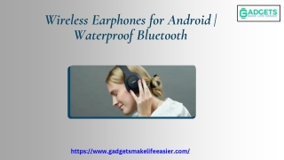 Wireless Earphones for Android  Waterproof Bluetooth