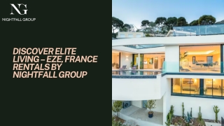 Discover Elite Living – Eze, France Rentals by Nightfall Group
