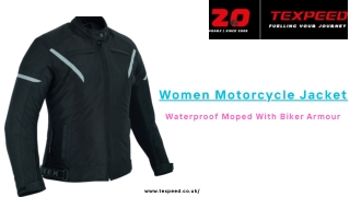 Women's Waterproof Motorbike Jacket with Armour | Texpeed