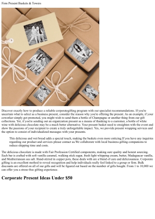 The Top 10 Ideal Business Presents For Customers