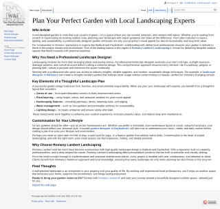 Plan Your Perfect Garden with Local Landscaping Experts