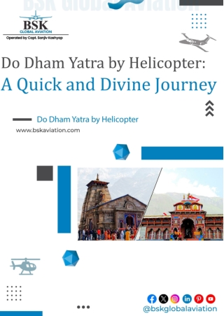 Do Dham Yatra by Helicopter A Quick and Divine Journey