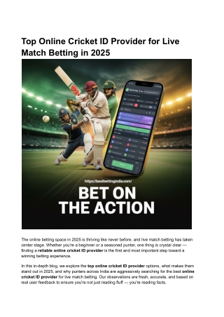 Top Online Cricket ID Provider for Live Match Betting in 2025 (2)