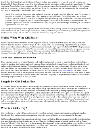 The Utmost Guide For Developing Diy Gift Baskets 30  Concepts!