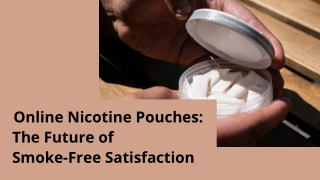 Online Nicotine Pouches The Future of Smoke-Free Satisfaction