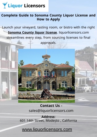 Complete Guide to Sonoma County Liquor License and How to Apply (1)