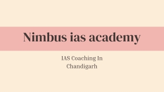 Chandigarh IAS institutes with fees