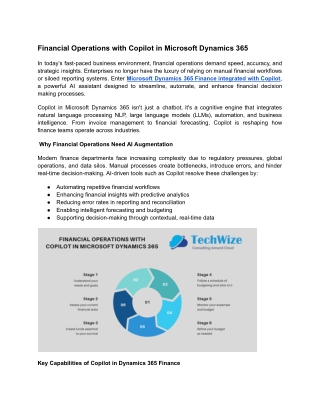 Financial Operations with Copilot in Microsoft Dynamics 365