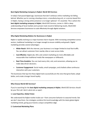 digital marketing Services in Rajkot