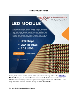Led Module new PDF