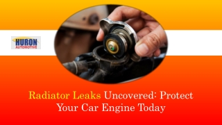 Radiator Leaks Uncovered Protect Your Car Engine Today