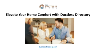 Elevate Your Home Comfort with Ductless Directory