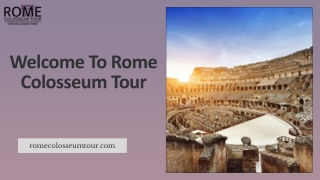 What Should You Expect from a Colosseum Private Tour?