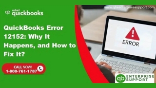 How to Fix the QuickBooks Error Code 12152