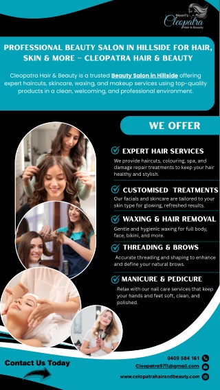 Professional Beauty Salon in Hillside for Hair, Skin & More – Cleopatra Hair & B