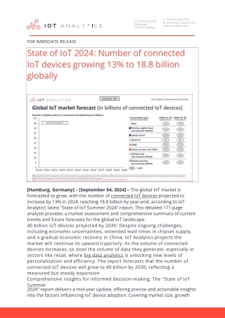Global IoT Device Growth Forecast | IoT Analytics Market Report