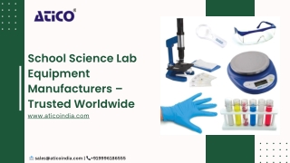 School Science Lab Equipment Manufacturers –Atico India