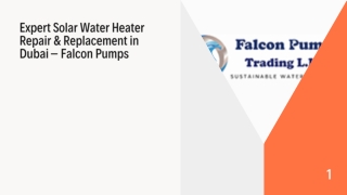 Expert Solar Water Heater Repair & Replacement in Dubai – Falcon Pumps