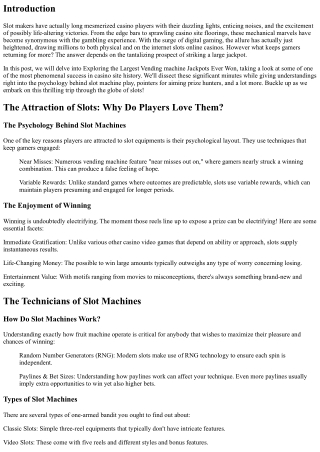 Discovering the Largest Vending Machine Jackpots Ever Won