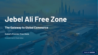 How Jebel Ali Freezone Became Dubai’s Premier Investment Destination