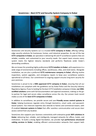 Wi Fi Solutions in Dubai solutions in Dubai-Sevenlines