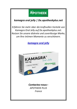 kamagra oral jelly | De.apotheekplus.net