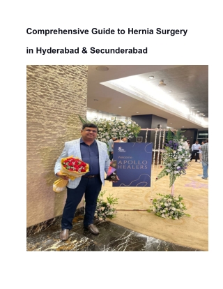 Comprehensive Guide to Hernia Surgery in Hyderabad & Secunderabad