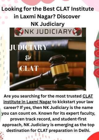 Clat Coaching in laxmi nagar